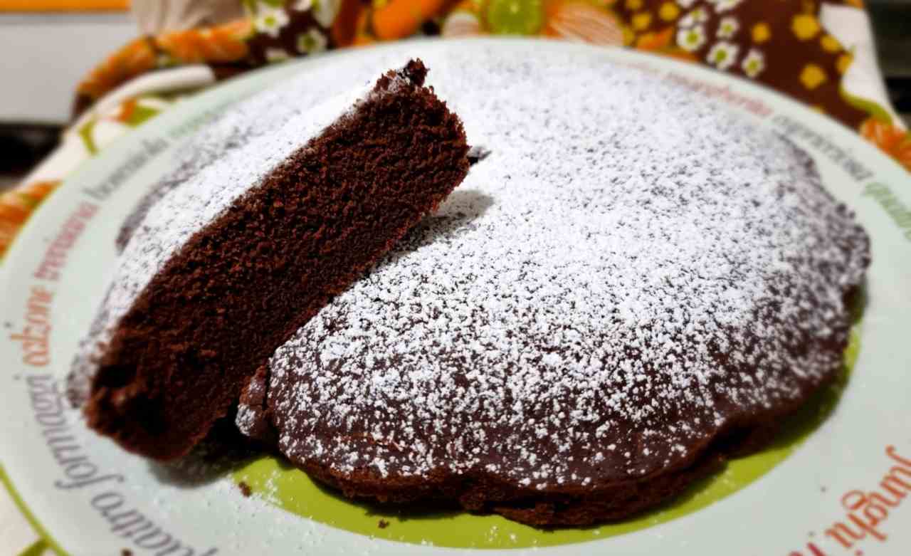 torta cacao acqua