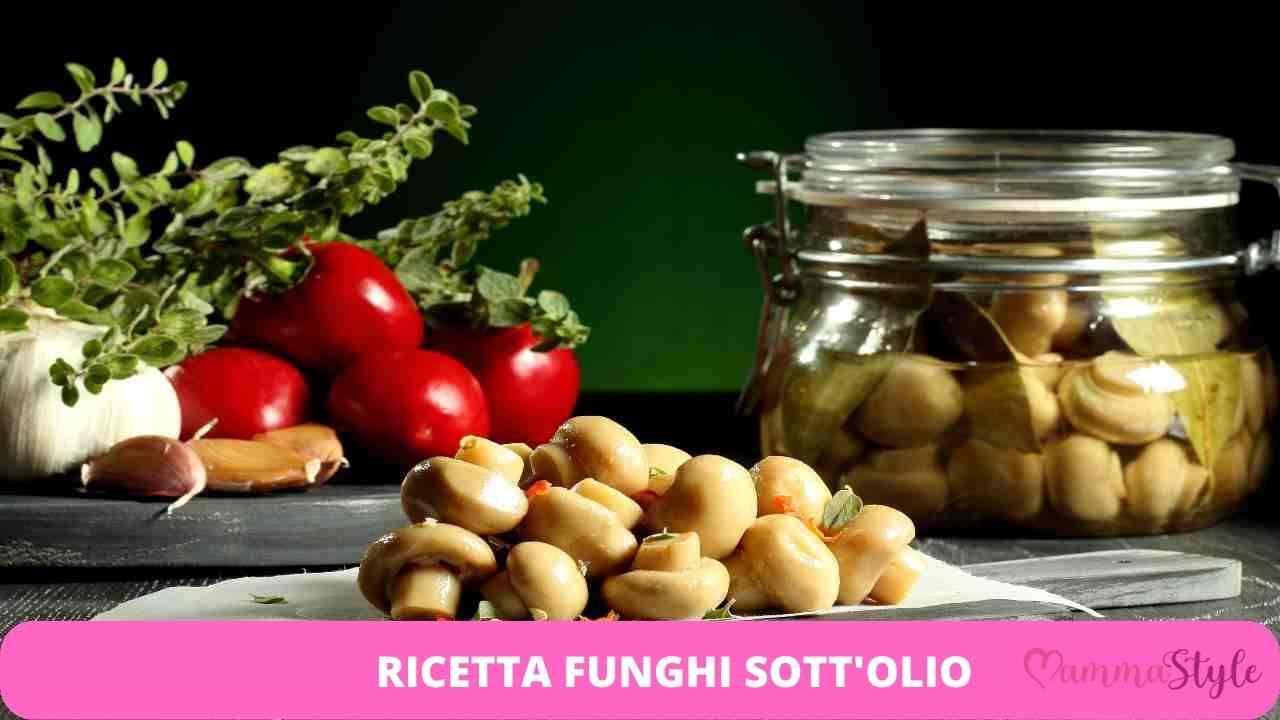 ricetta funghi sott'olio