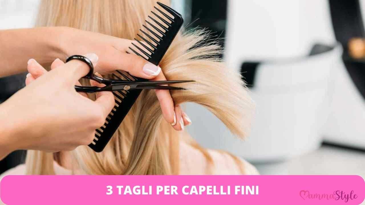 taglio capelli fini